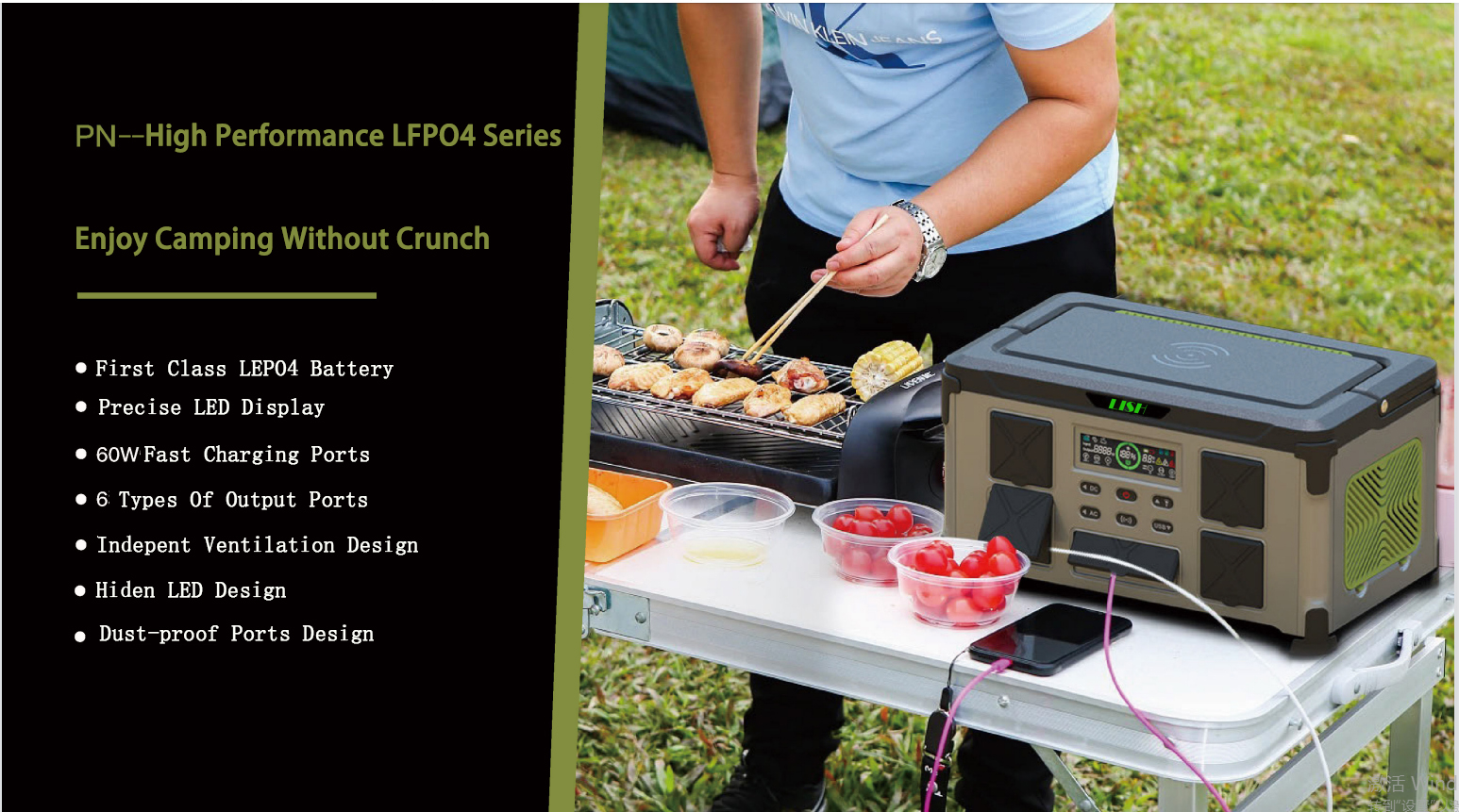 700Wh Portable Outdoor Power Station