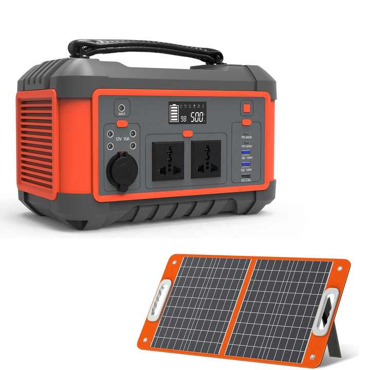 Solar Portable Power Station 600w 220v Lithium Battery 