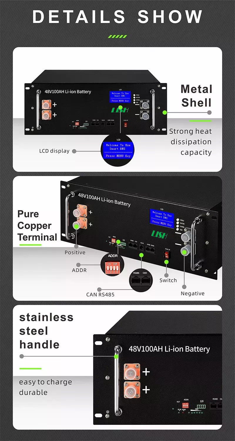 5KW Rack Mounted Solar Energy Battery Pack 