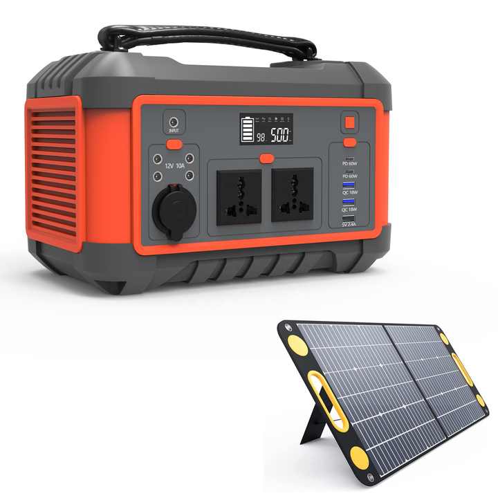 Solar Portable Power Station 600w 220v Lithium Battery 