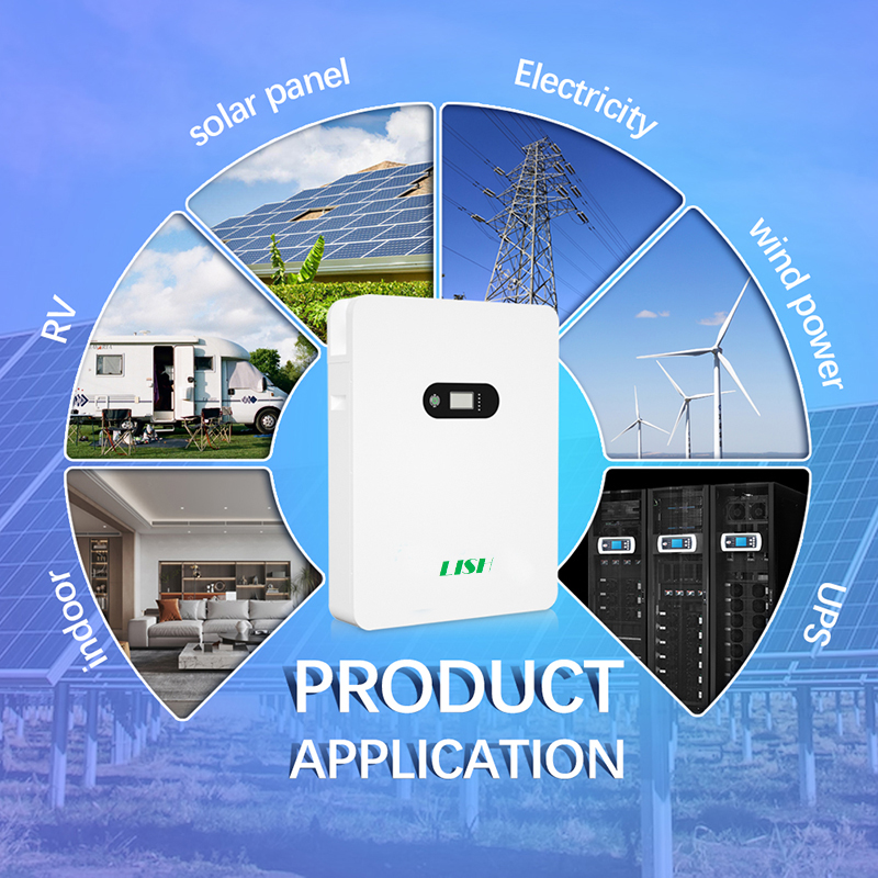  7.68KWh Wall Mounted Batteries for Household Energy Storage