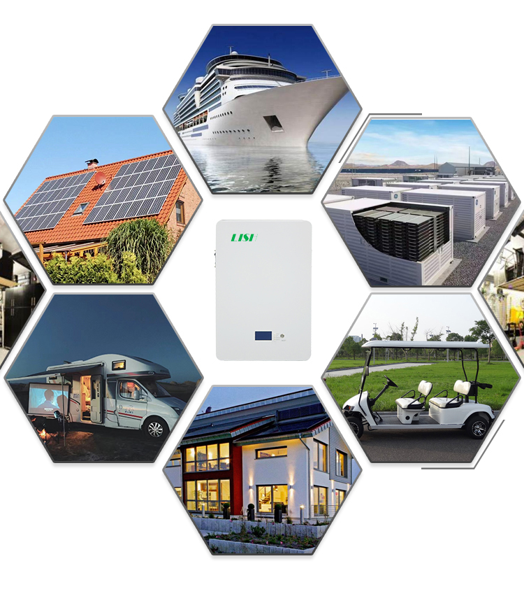 48V 100Ah BMS Wall-Mounted Lifepo4 Solar Battery