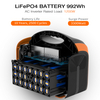 1200W EU Plug Camping Battery Portable Solar Power Station