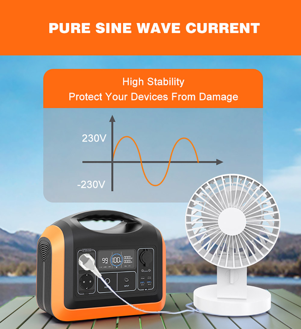 Portable Solar Power Station 1200W 220V
