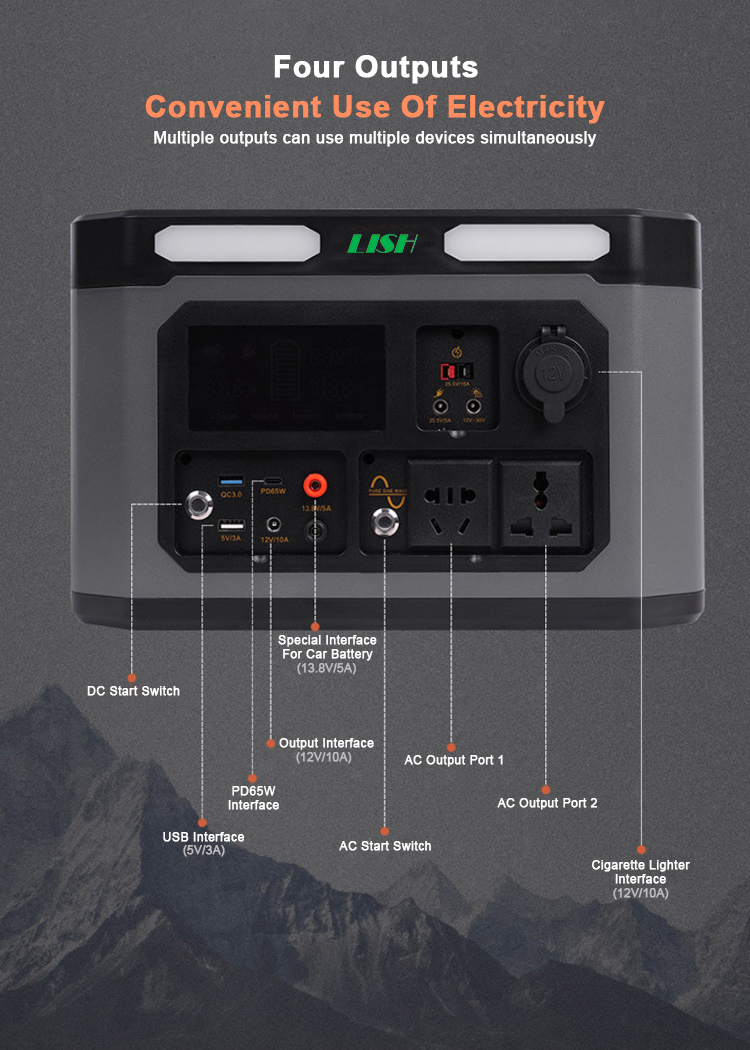 300W 220V Portable Mobile Power Station