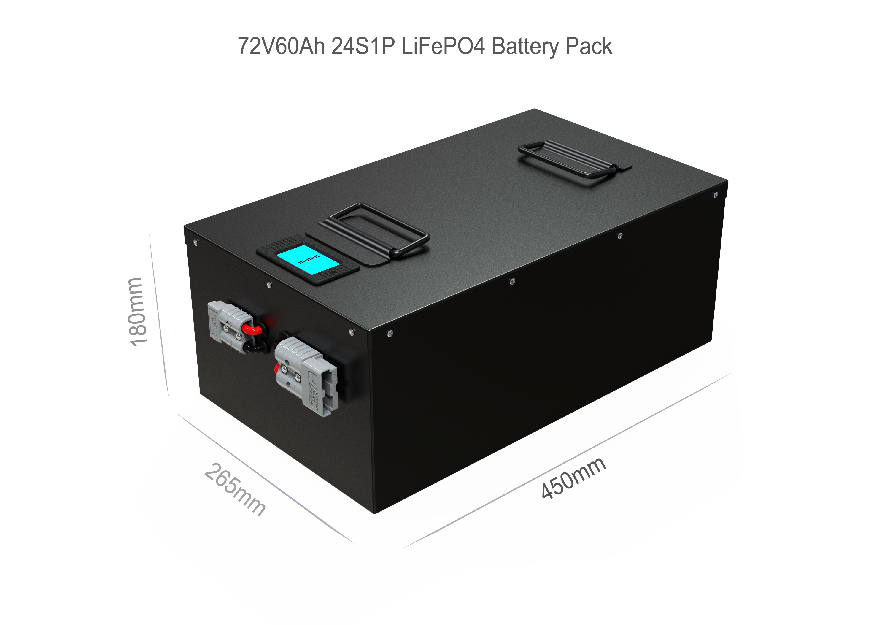 72V 50Ah Smart Lithium Ion Rechargeable Battery Pack