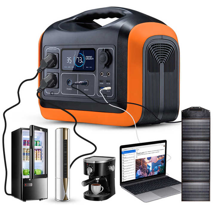 1200W EU Plug Camping Battery Portable Solar Power Station