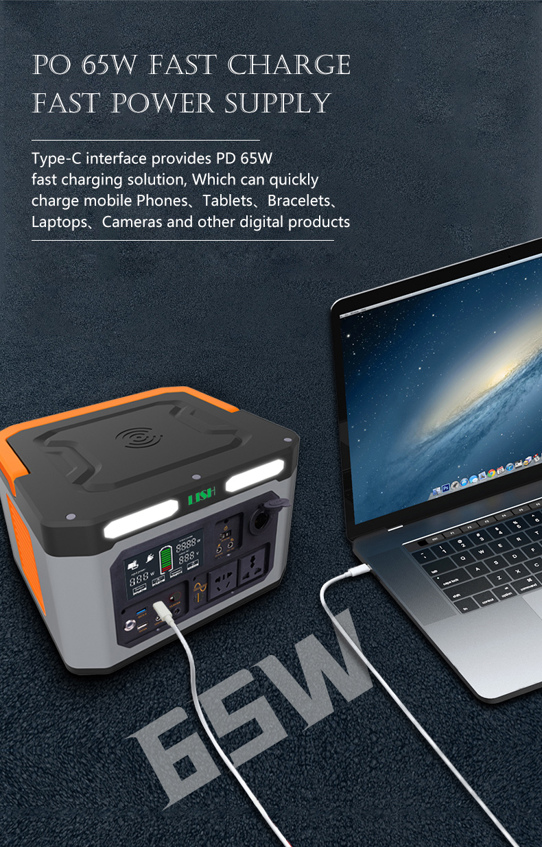 Portable Emergency Power Bank Station Power Battery Pack
