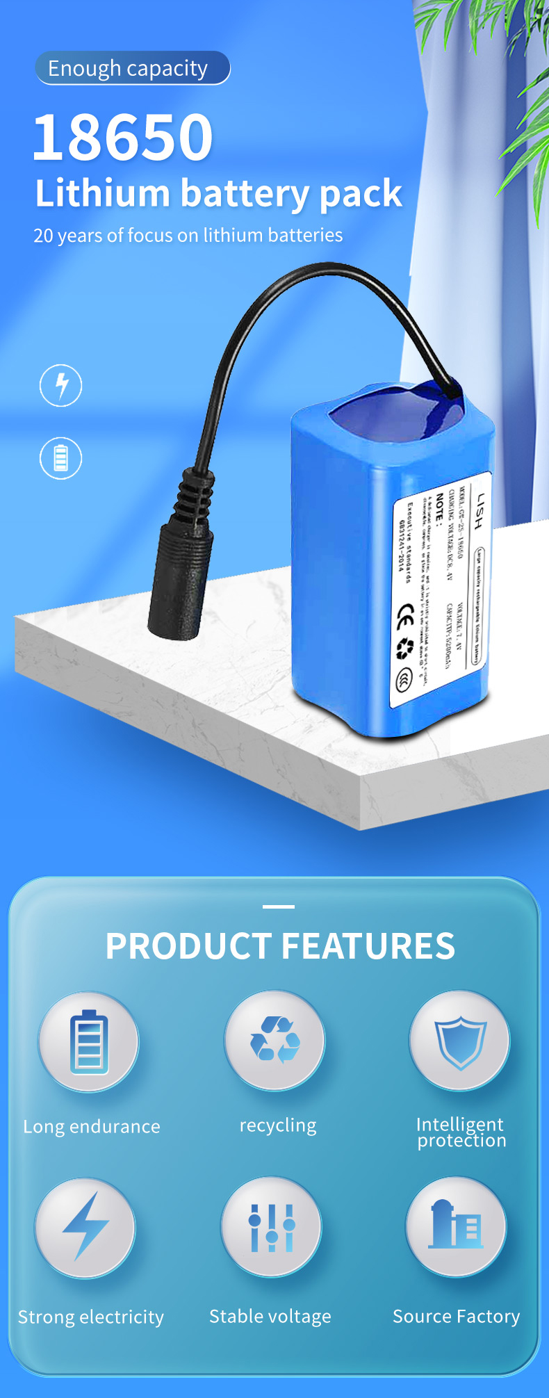 18650 Lithium Battery Pack