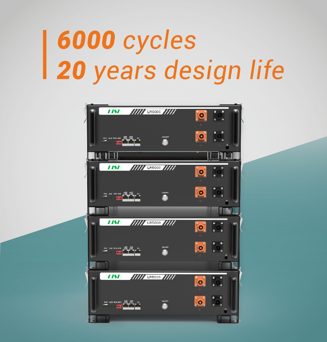 4Energy Solar Storage Lithium Battery Pack 5kwh 51.2v 