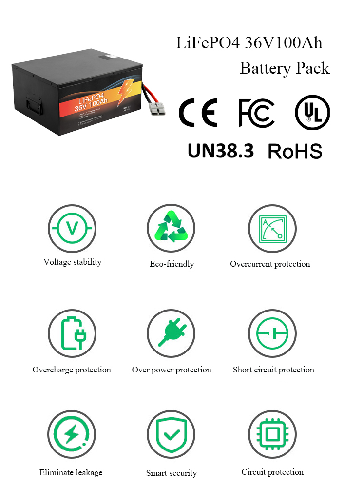 36V 100Ah Energy Storage Battery Pack