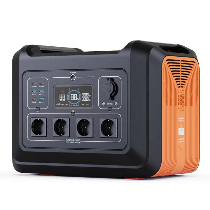  2400W Solar 230V EU Plug Portable Power Station 
