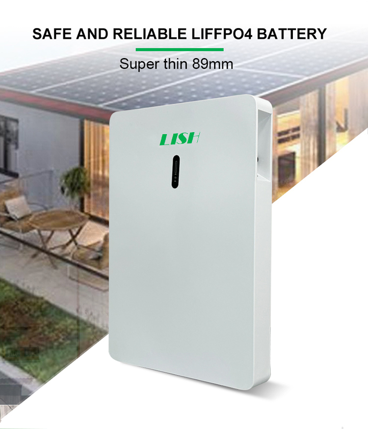 48v 51.2v lifepo4 powerwall 10kw home solar system 