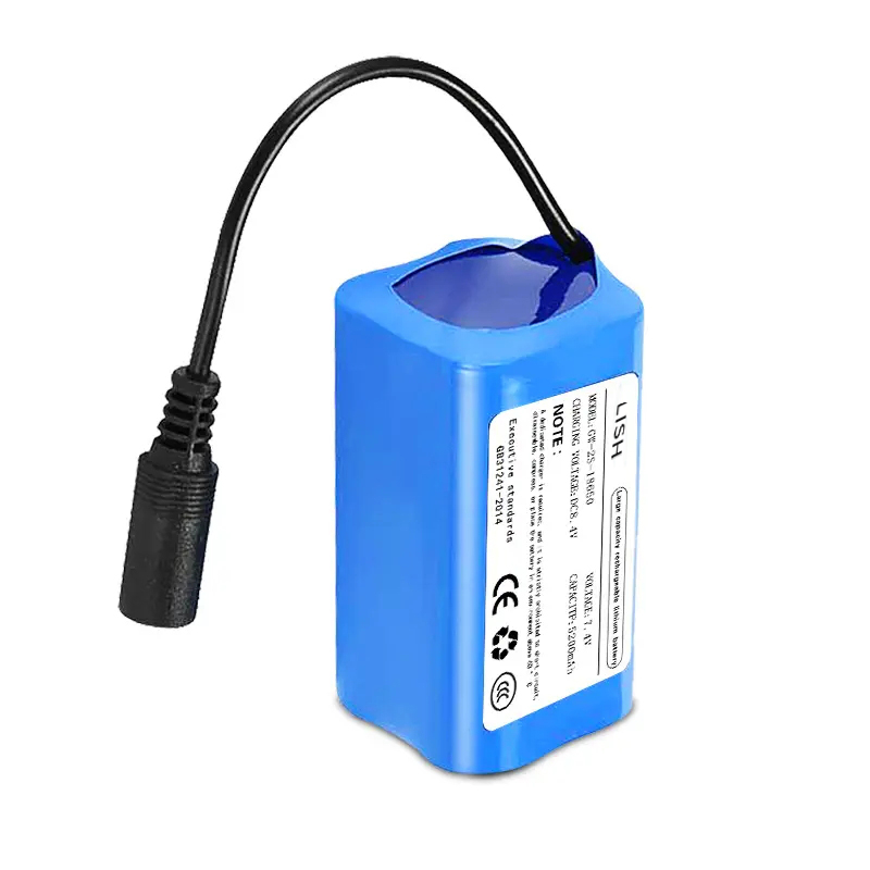 Customize rechargeable 18650 lithium ion battery pack 7.4V