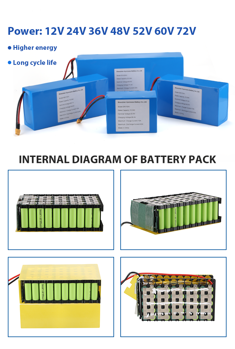 Lithium Ion Battery Pack 12v 24v